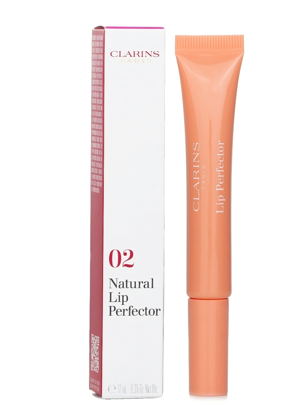 Clarins Natural Lip Perfector #02 Apricot Shimmer 12 ml/0.35oz NIB